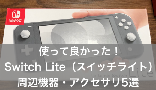 【あると便利】Switch Liteの周辺機器・アクセサリ5選【スイッチライト】