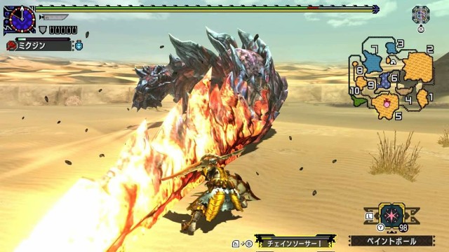 【MHXX日記】G☆3『暑い熱い砂漠』ディノバルドにボコられる